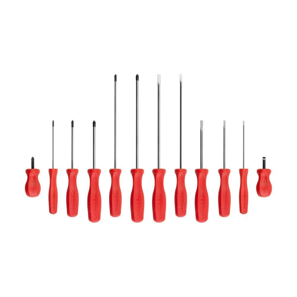 TEKTON Hard Handle Screwdriver Set 12-Piece (#0-#218-14 in.) DRV44004