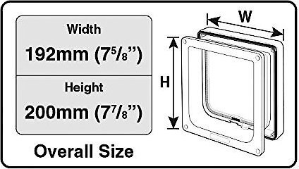 Cat Mate Lockable Cat Flap/Door with Door Liner