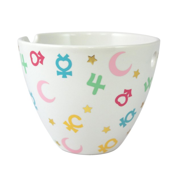 Just Funky Sailor Moon Symbols 16 Ounce Ramen Bowl With Chopsticks