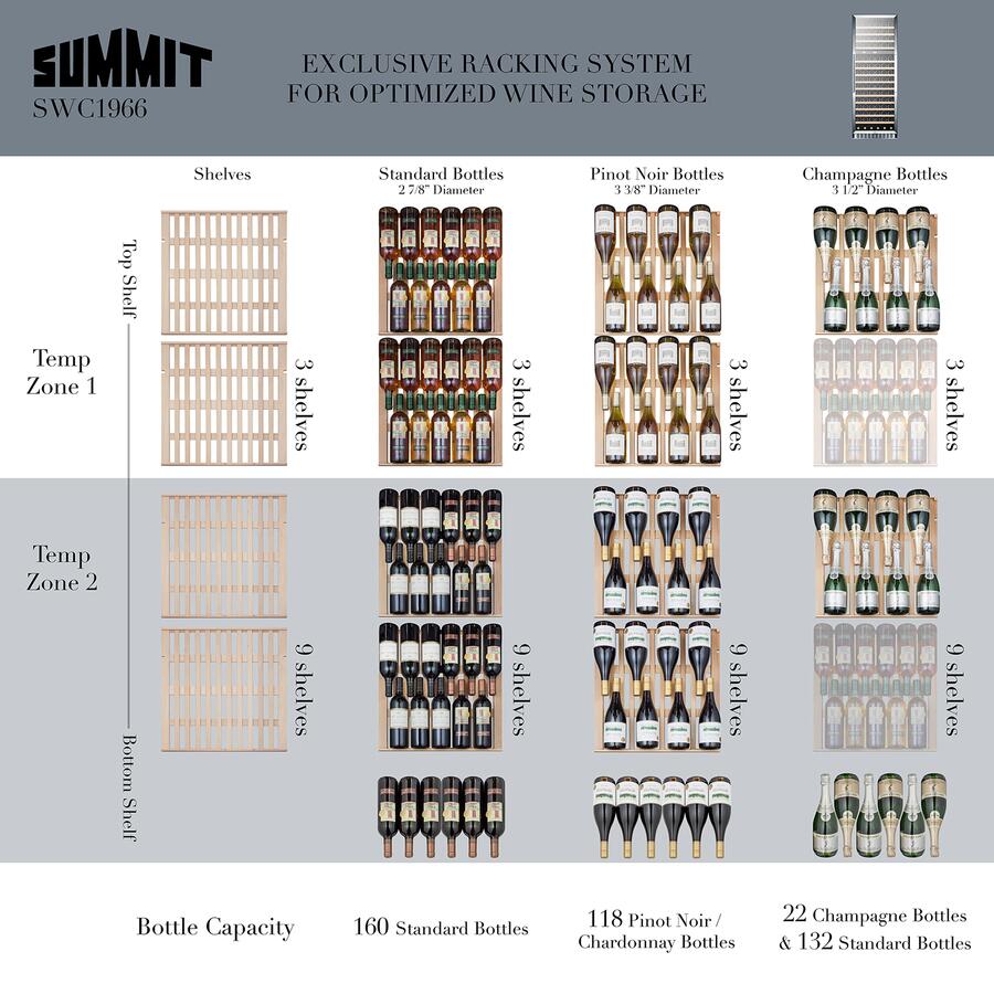 Summit SWC1966CSS 24 Inch Stainless Steel Wine Cooler