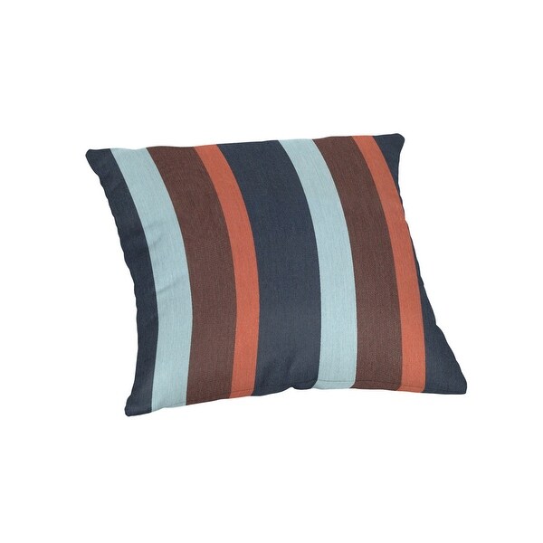 18 inch square Striped Sunbrella Throw Pillow in 20 fabric choices