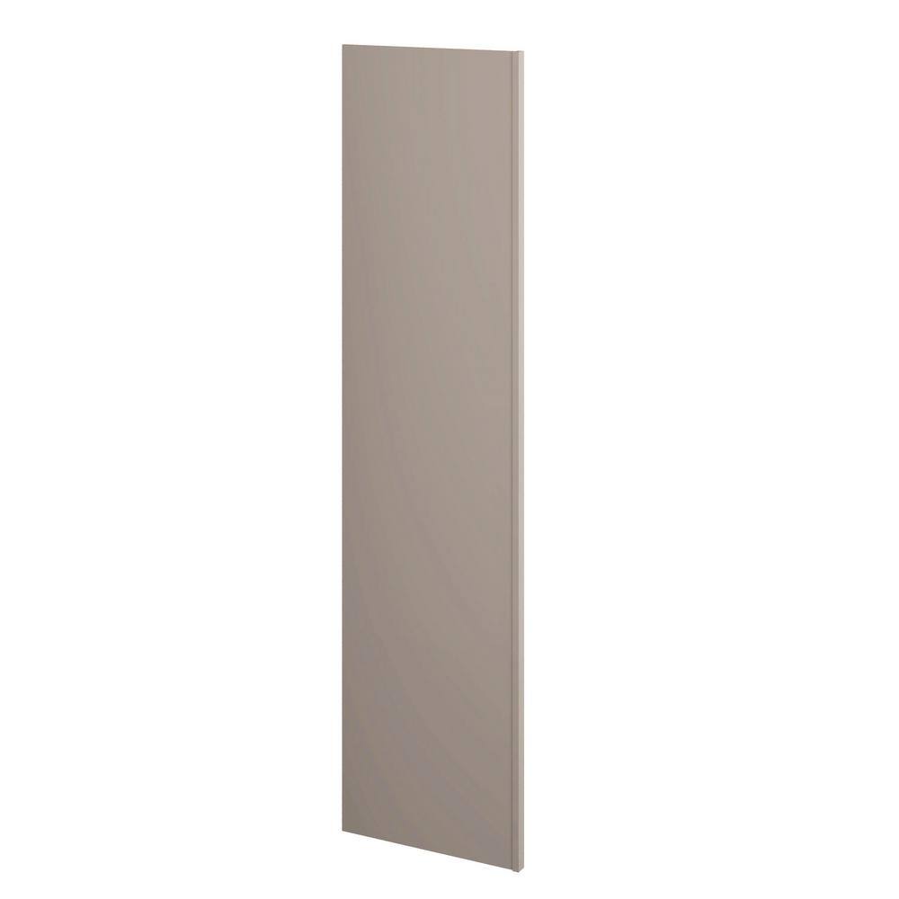 Hampton Bay 1.5 in. x 96 in. x 24 in. Refrigerator End Panel Kit in Sterling Gray AREP-CSG