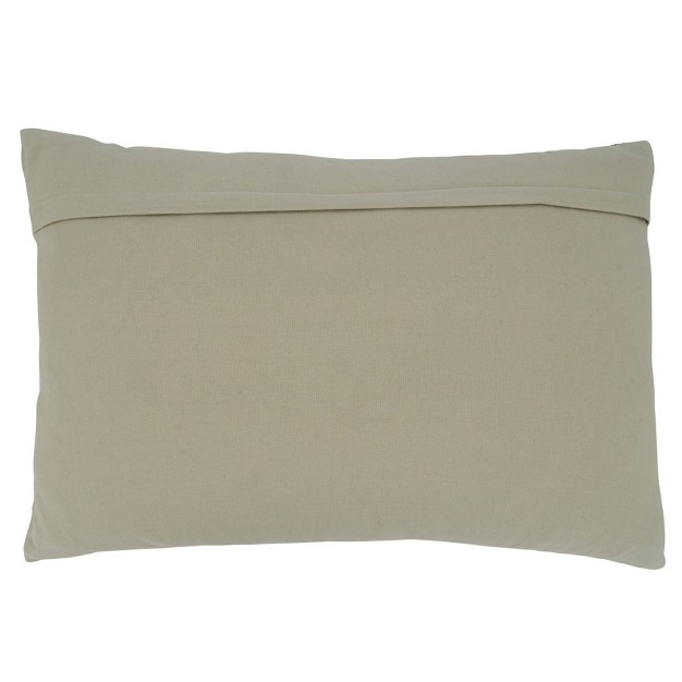 Saro Lifestyle Saro Lifestyle Cotton Pillow Cover With Thin Stripe Design