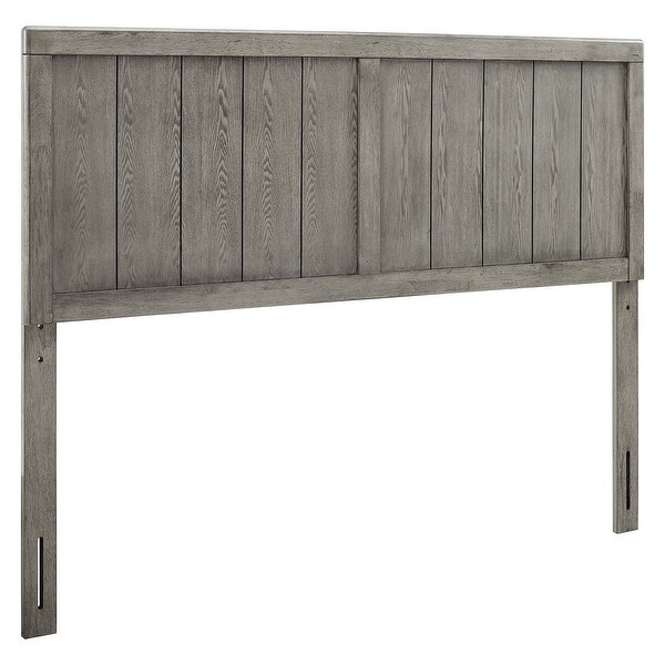 Widman Country Style Twin Size Grey Wooden Headboard - - 32157938