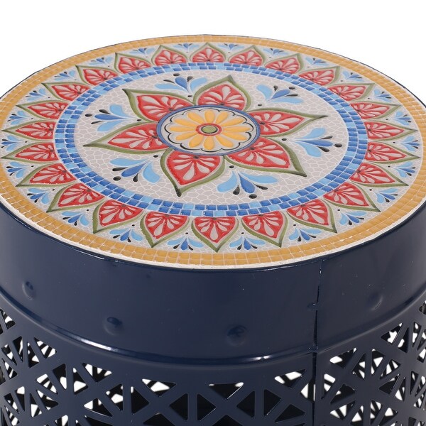 Lace Cut Design Metal Frame SIDE TABLE