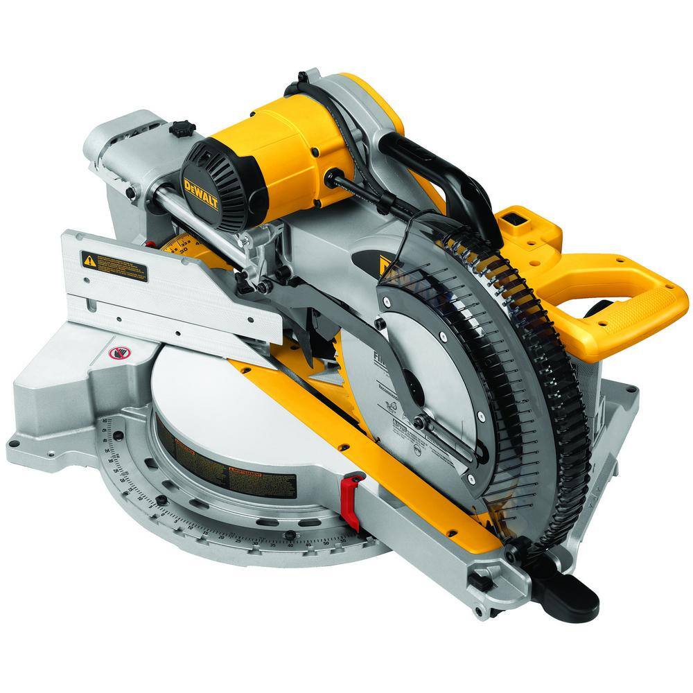 DW 15 Amp Corded 12 in. Double Bevel Sliding Compound Miter Saw and 32-12 in. x 60 in. Rolling Miter Saw Stand DWS779WDWX726