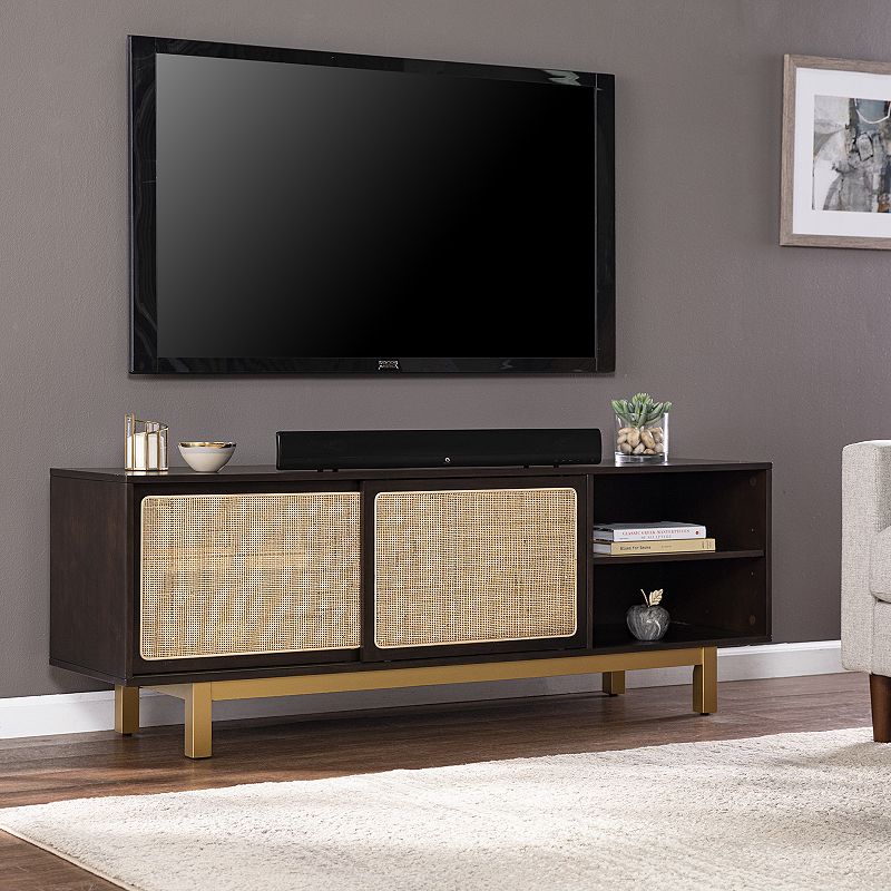 Southern Enterprises Caronja Sliding Door TV Stand