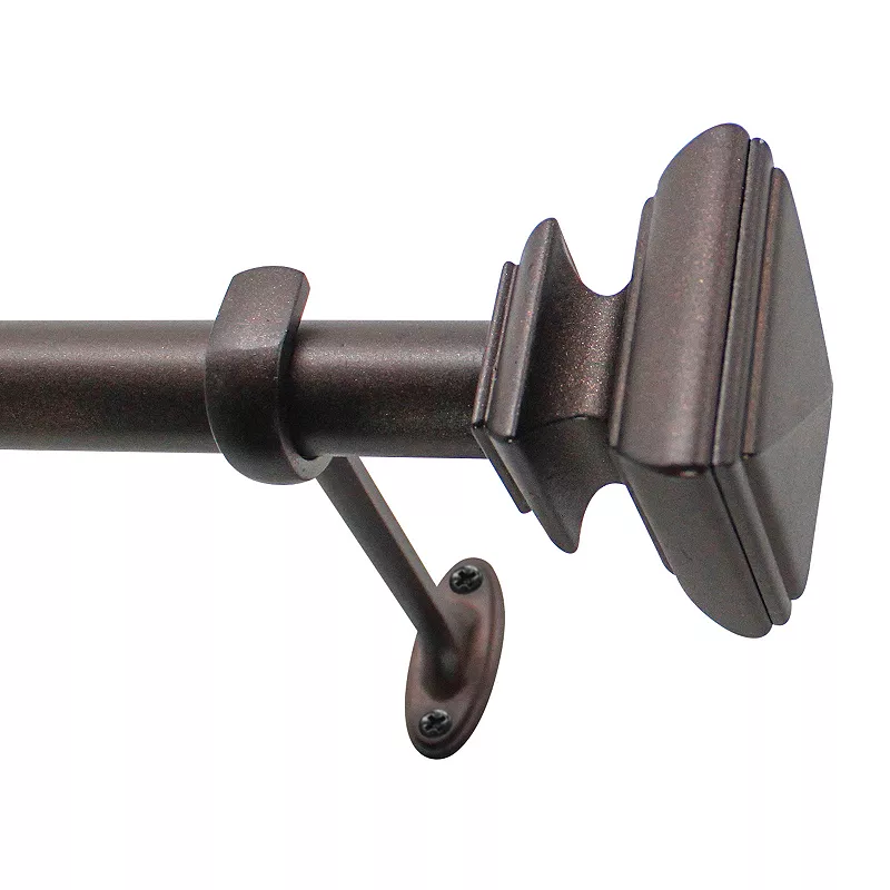 Decopolitan Square Adjustable Curtain Rod