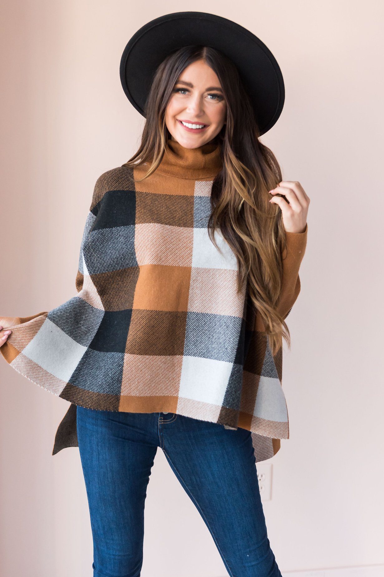 Poncho Inspired Modest Sweater