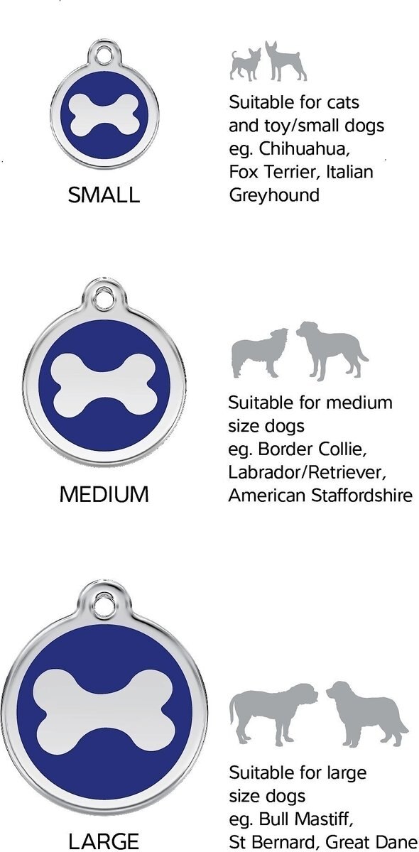 Red Dingo Cupcake Stainless Steel Personalized Dog and Cat ID Tag