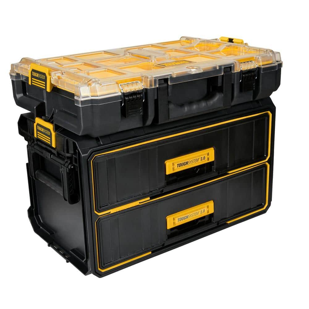 DEWALT TOUGHSYSTEM 2.0 10-Compartment Deep Small Parts Organizer DWST08040