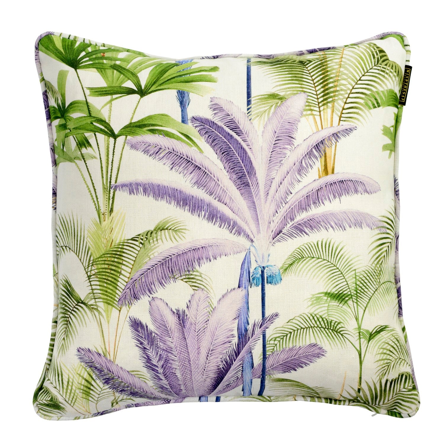 Palmeras Grey Pillow