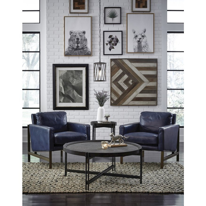 Chad Club Chair Blue by Kosas Home   Contemporary   Armchairs And Accent Chairs   by Kosas  Houzz