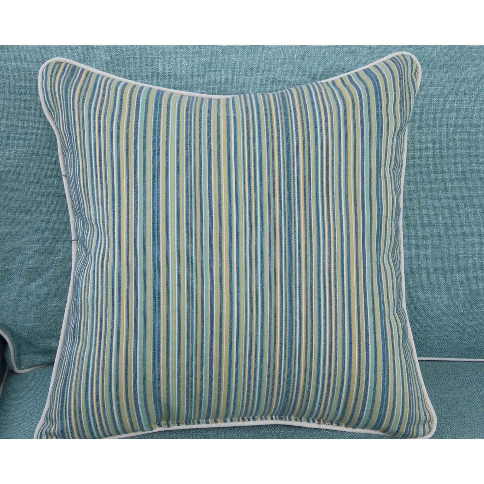 American Furniture Classics Coastal Aqua Series Sleeper Sofa with Four Accent Pillows