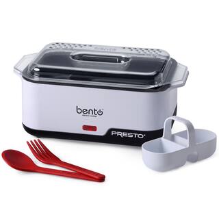 Presto Bento Box White 1.75 Cup Electric Steamer Ramen Noodle Cooker 04634