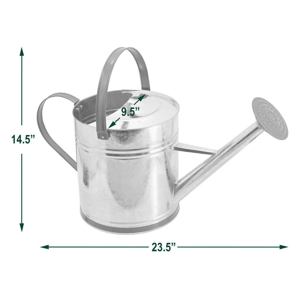 Arcadia Garden Products Classic 2.6 Gal. Chrome Metal Watering Can WC14