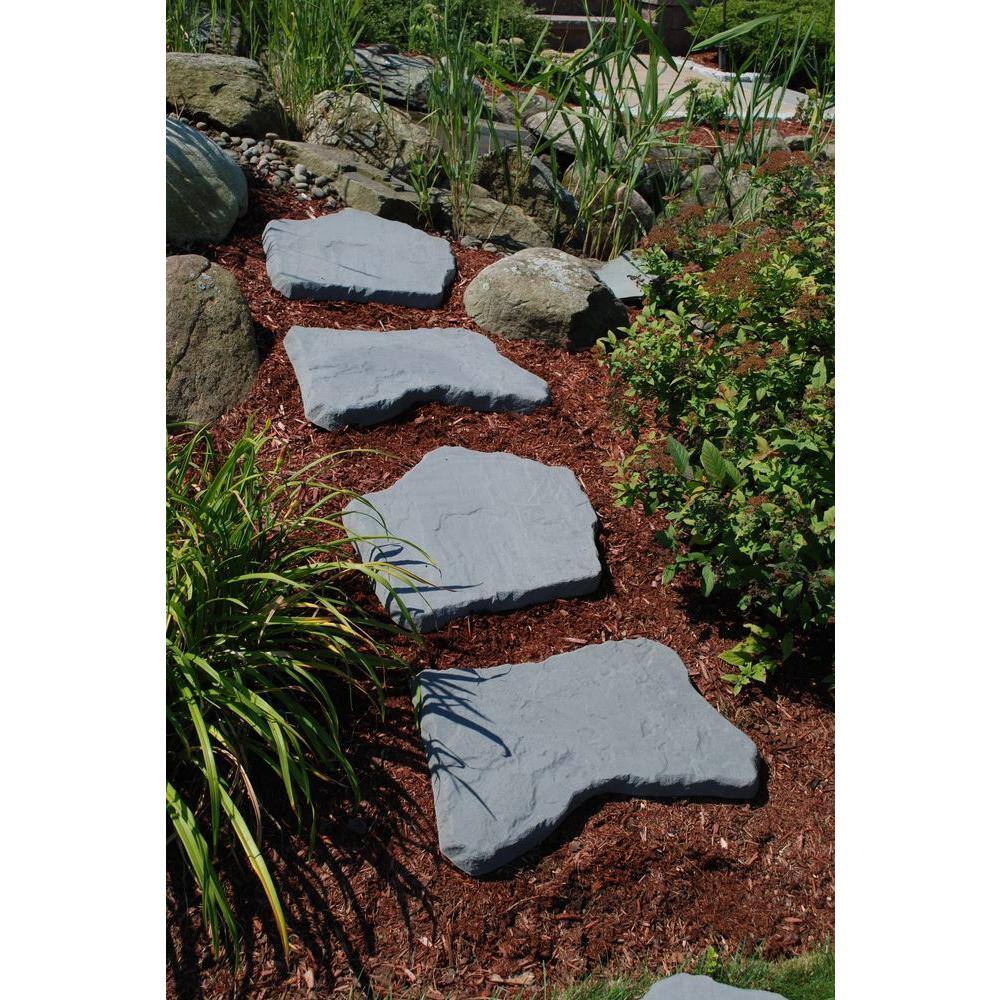 Nantucket Pavers 20 in. and 21 in. Irregular Blue Concrete Step Stone Kit (20-Piece) 52201