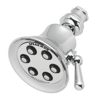 Speakman 3-Spray 3.4 in. Single Wall Mount Fixed Adjustable Shower Head in Polished Chrome S-2254-E175