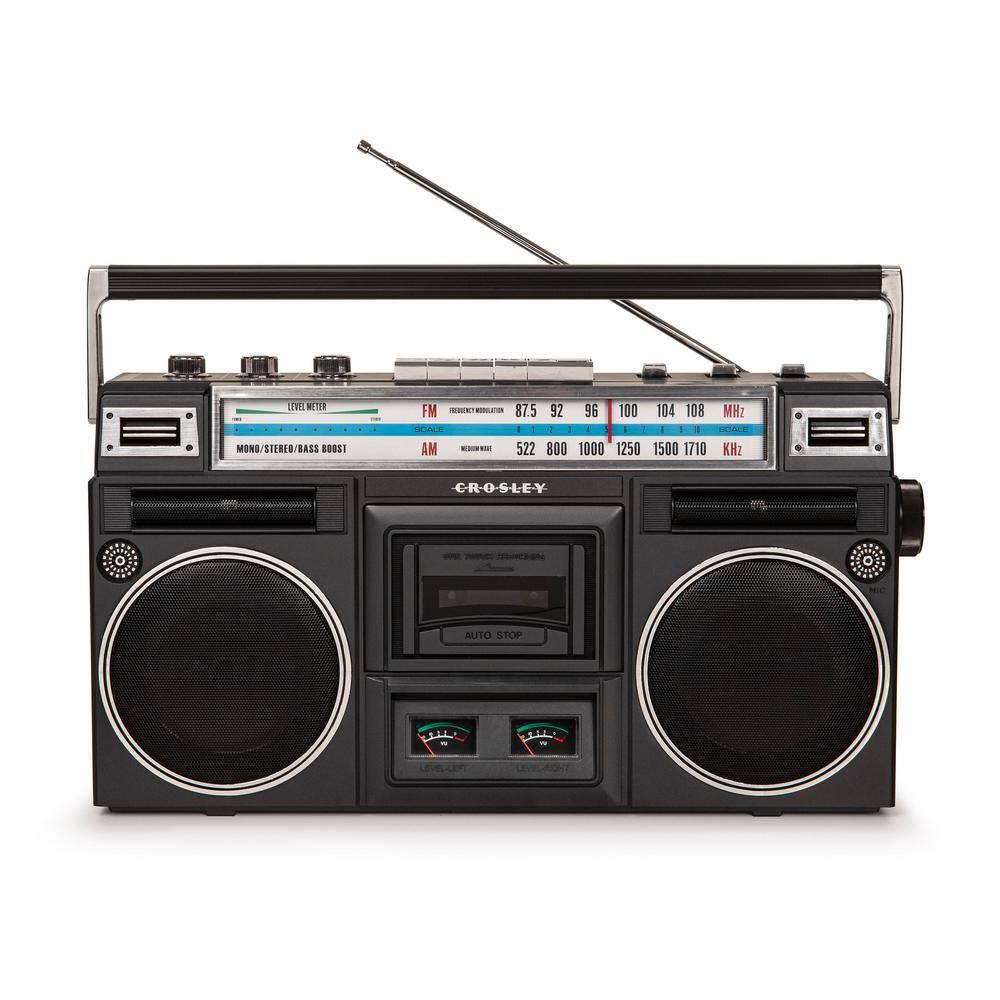 Crosley Black Cassette Player CT201A-BK