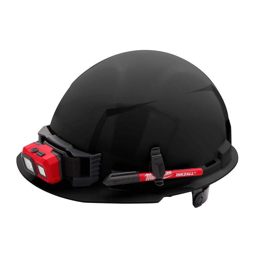 MW BOLT Black Type 1 Class E Front Brim Non-Vented Hard Hat with 6 Point Ratcheting Suspension 48-73-1130