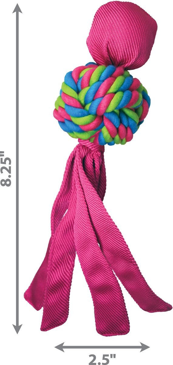 KONG Wubba Weave Dog Toy， Color Varies