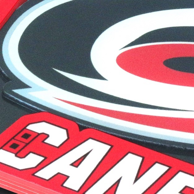 Nhl Carolina Hurricanes 3d Logo Series Coasters