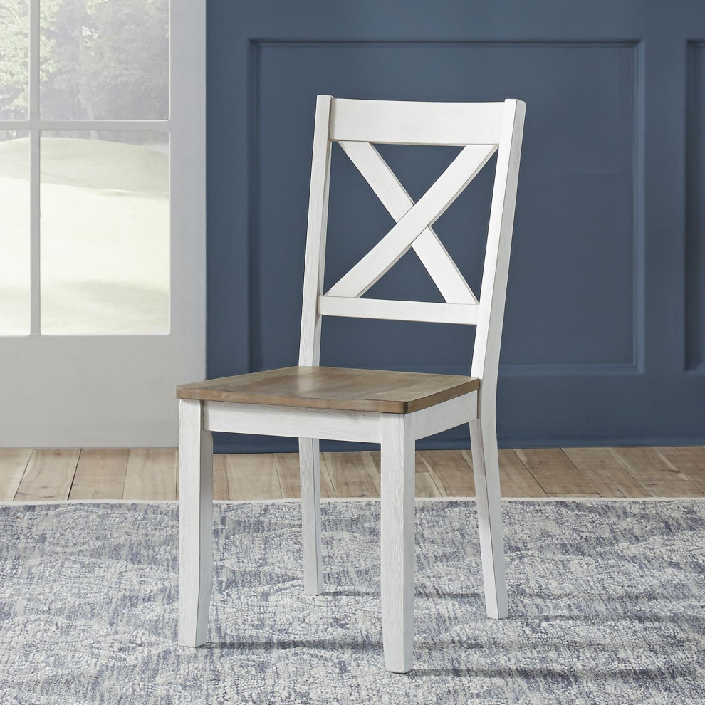 Lihensky X Back Side Chair  White   Modern   Armchairs And Accent Chairs   by Modon  Houzz