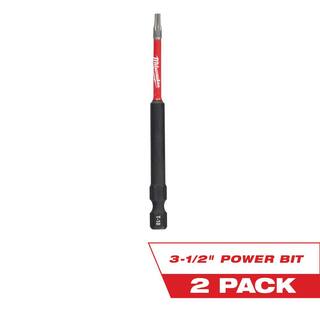 MW SHOCKWAVE Impact Duty 3-12 in. T10 Torx Alloy Steel Screw Driver Bit (2-Pack) 48-32-4676