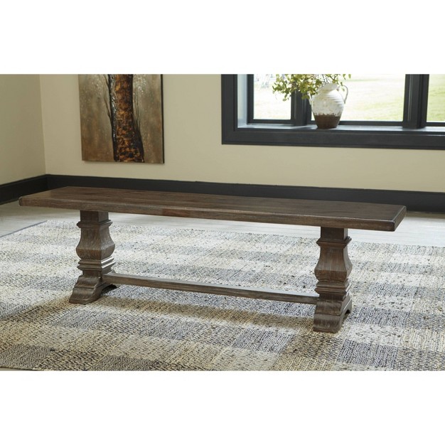 Wyndahl Dining Room Bench Rustic Brown Signature Design By Ashley