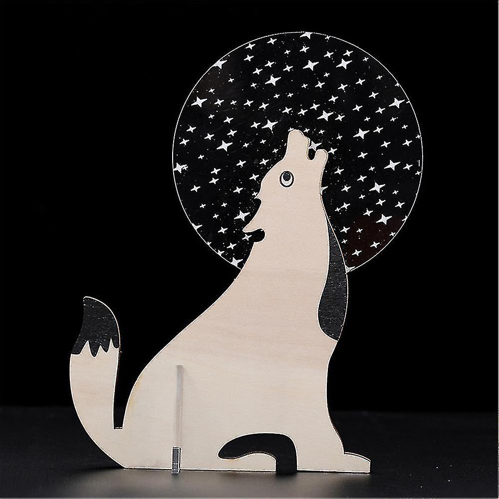 Wooden Animal Lamp Led Atmosphere Table Decor Light For Living Room