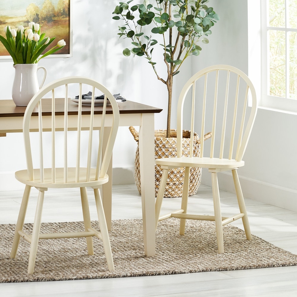 Declan Farmhouse High Back Spindle Dining Chairs (Set of 2) by Christopher Knight Home