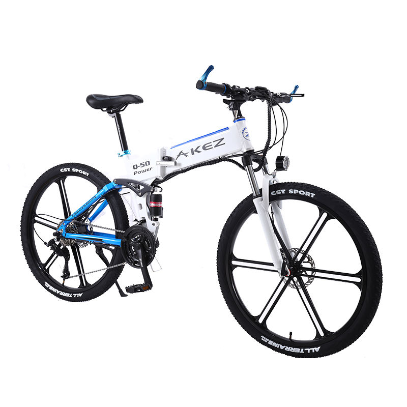 New Model 350W 36V 10AH 26 Inch 27  Speed 5 Blade Wheel Electric Bicycles Folding Electrical Bikes