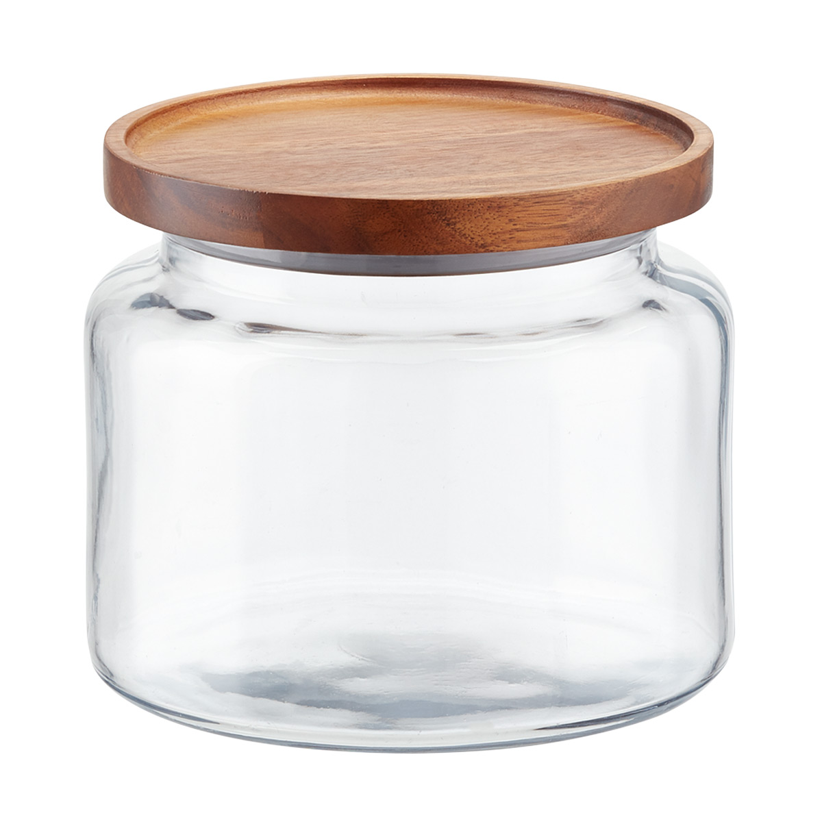 Anchor Hocking Montana Glass Canisters with Acacia Lids