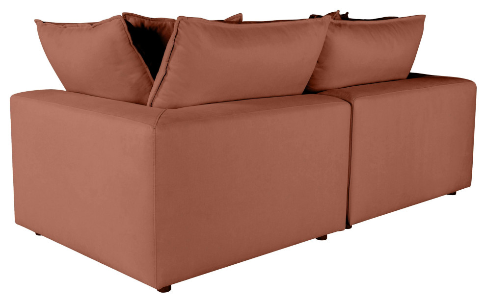 Cali Modular Loveseat   Contemporary   Loveseats   by TOV Furniture  Houzz