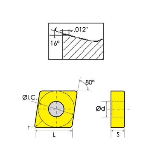 ABS Import Tools CNMM 432 DR COATED CARBIDE INSERT...