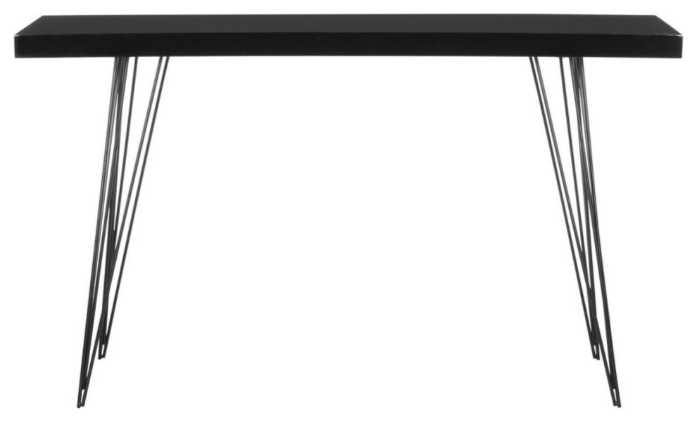 Scotty Retro Mid Century Lacquer Console Black   Midcentury   Console Tables   by V.S.D Furniture  Houzz