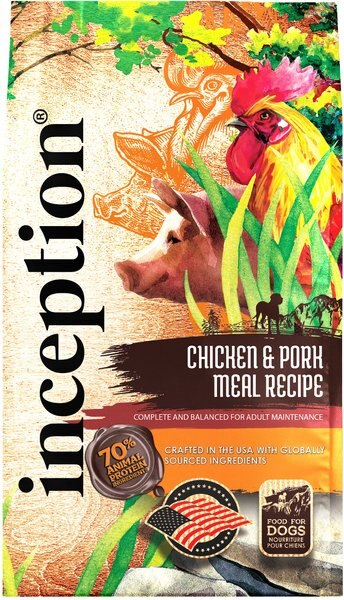 Inception Chicken and Pork Meal Recipe Dry Dog Food