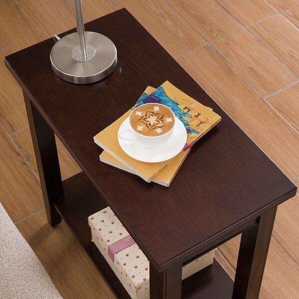 Leick Home Laurent Narrow End Table with Shelf