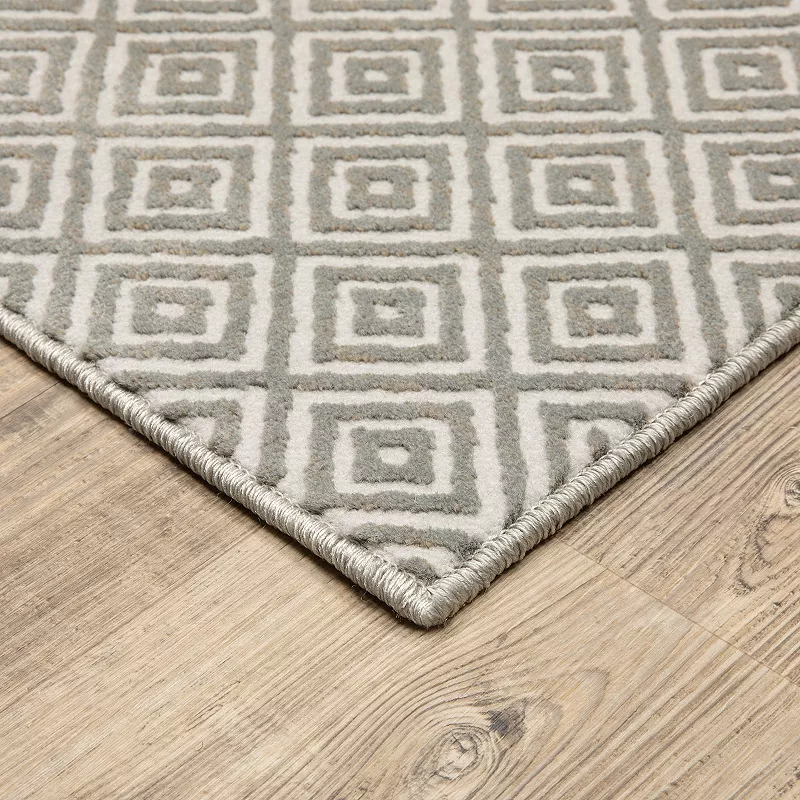 StyleHaven Camelia Geo Diamonds Area Rug