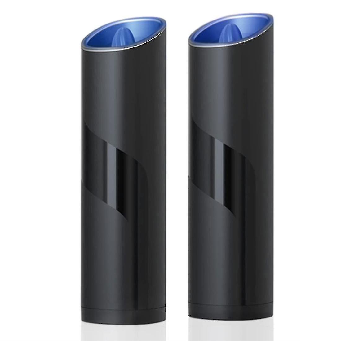 2 Pack Electric Salt Pepper Grinder，compatible With Herb/pepper/spice，black