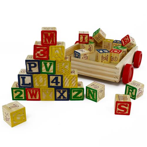 Lollipop ABC Blocks Wagon