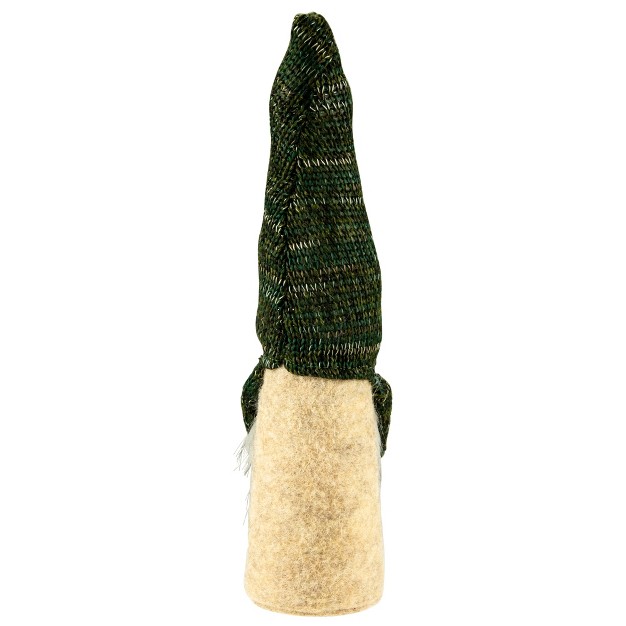 Green Knit Standing Home Gnome Christmas Figure