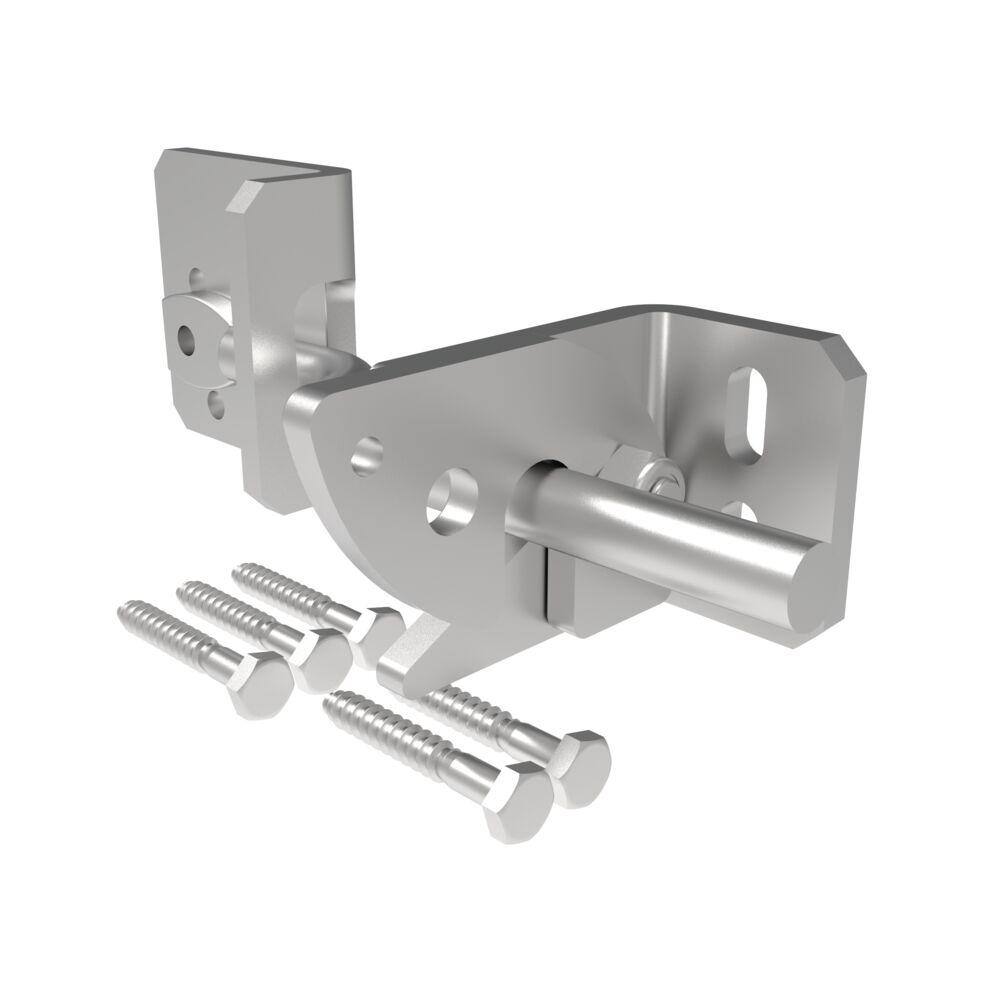 Barrette Outdoor Living 7.5 in. x 2.562 in. Heavy-Duty Zinc Floating Bar Gravity Latch 73014703