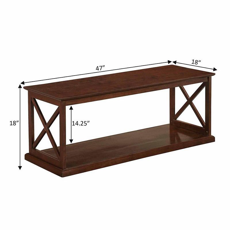 Convenience Concepts Coventry Coffee Table with Shelf