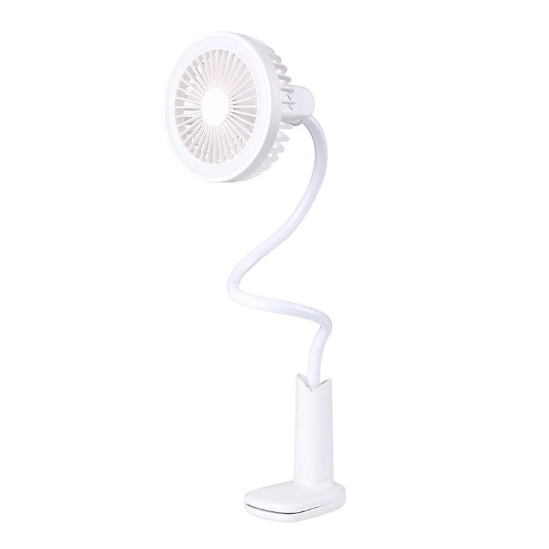 360usb Charging Night Light Electric Fan Portable Desktop Clip Fan