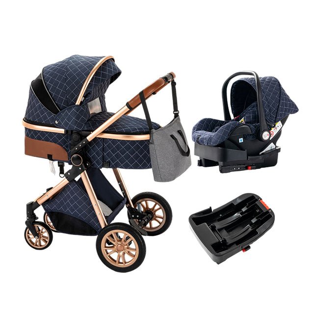 AULON™ V2 Royal 3-in-1 Baby Stroller Combo Car Seat With ISOFIX Base