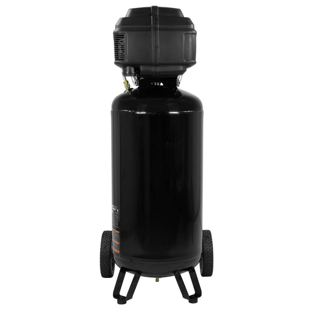 Husky 27 Gal. 200 psi Oil Free Portable Vertical Electric Air Compressor C271H.COM