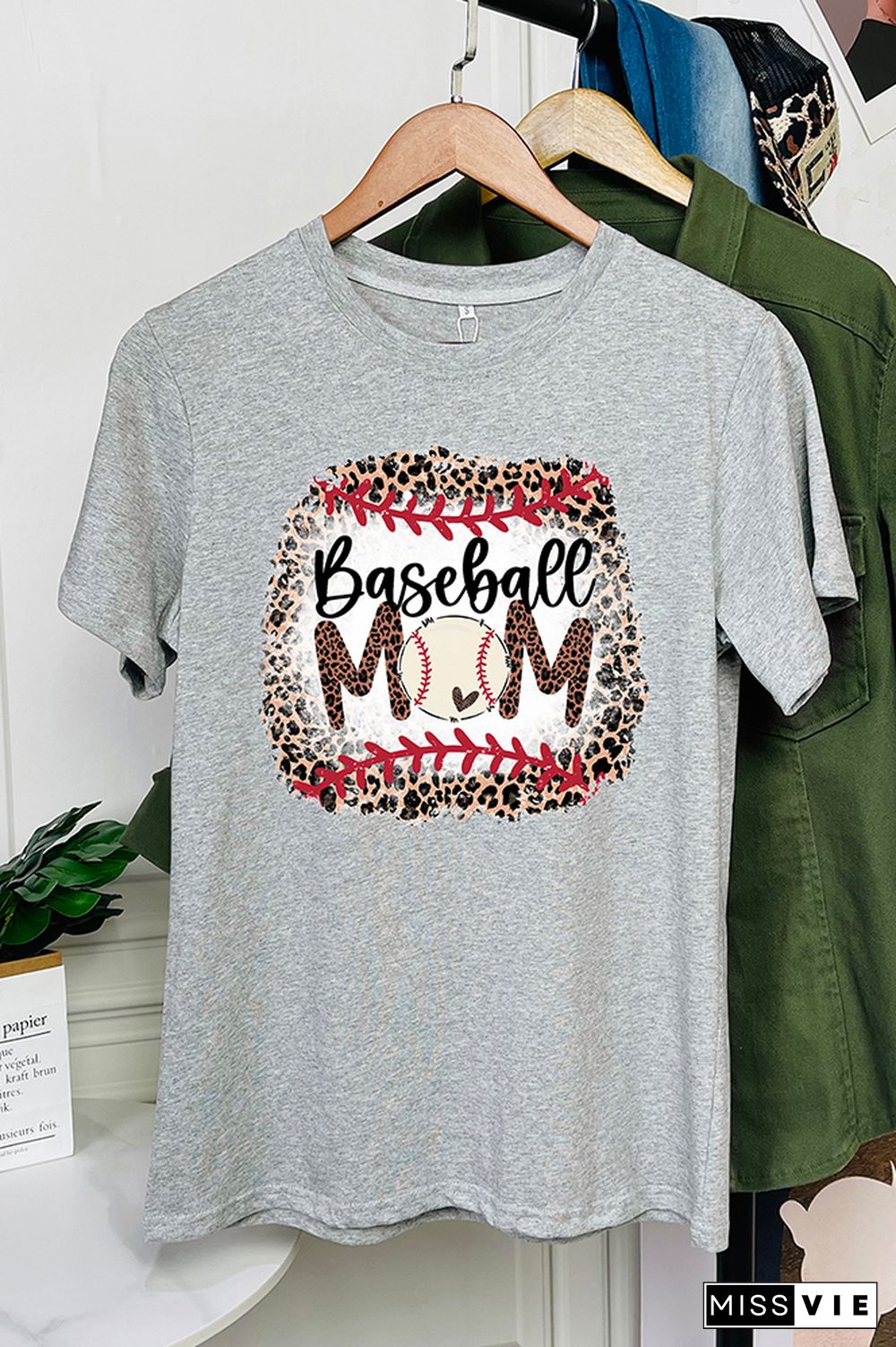 Baseball Mom Short Sleeve Graphic Tee Wholesale