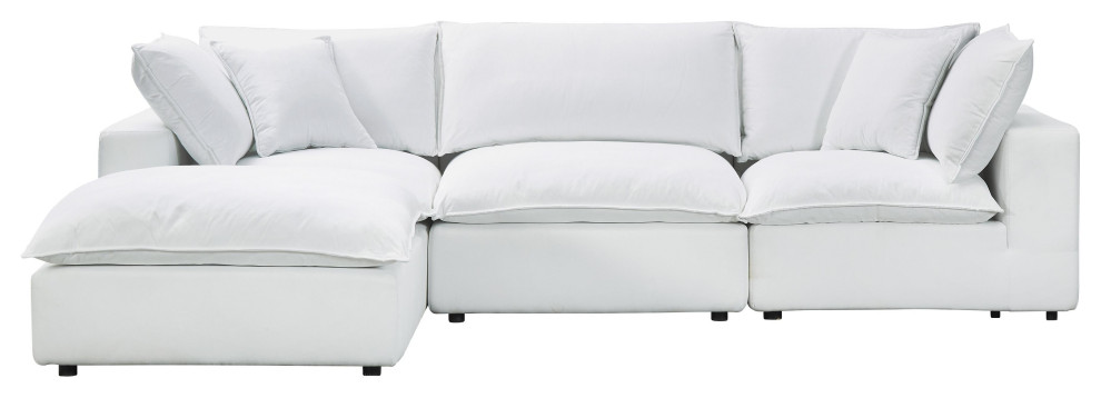 Cali Pearl Modular 4 Piece Sectional   Transitional   Sectional Sofas   by First of a Kind USA Inc  Houzz