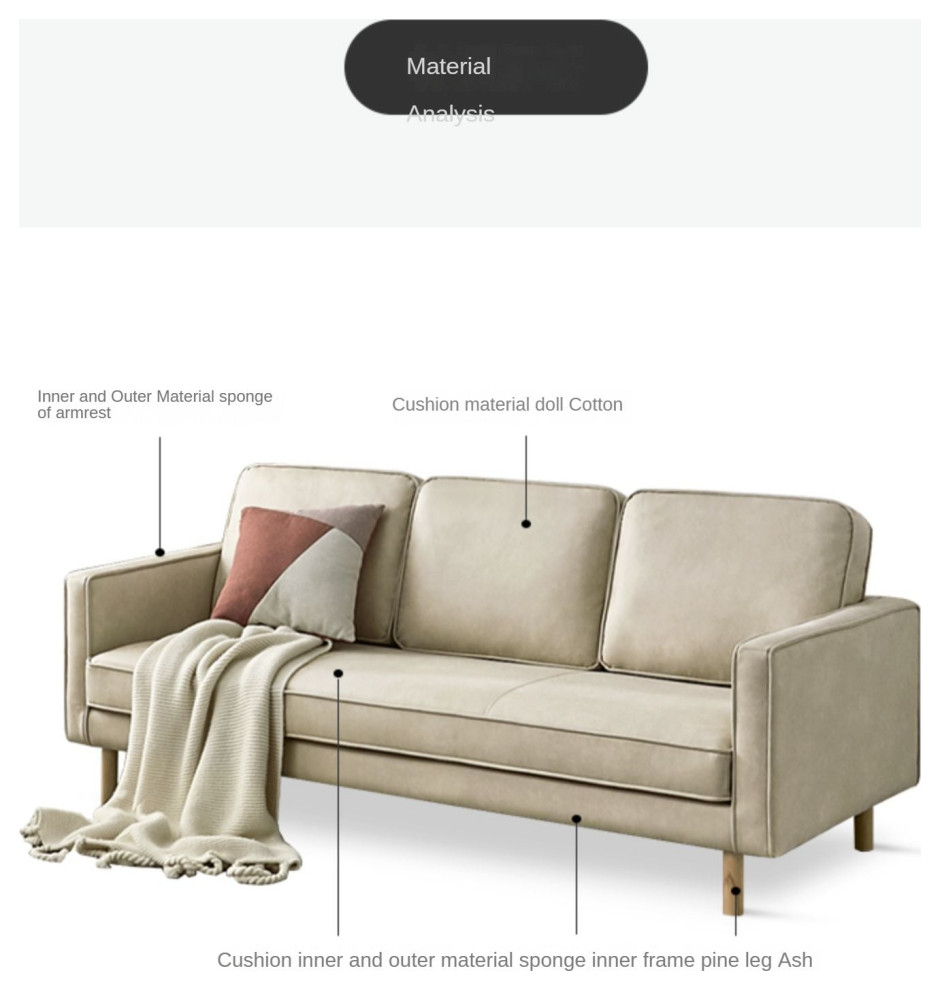 North American solid wood Sofa modern technology cloth   Midcentury   Sofas   by GVAwood  Houzz